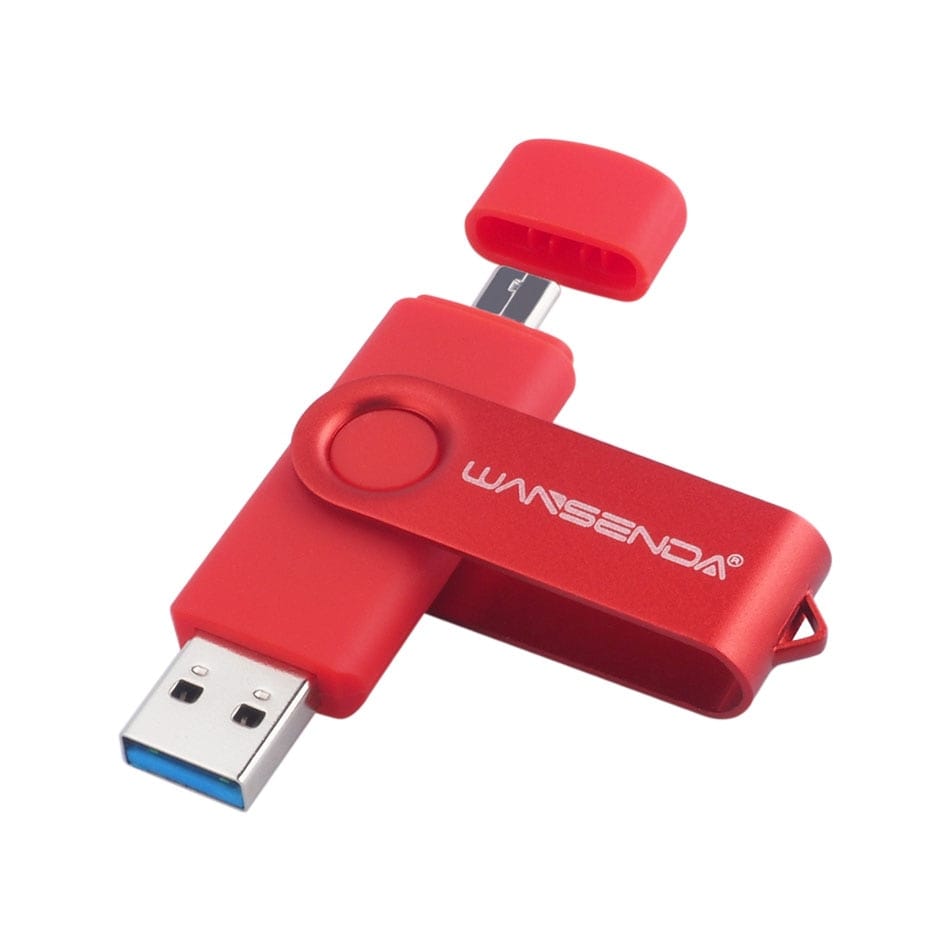 Flash Drive Wansenda USB 3.0 OTG USB For SmartPhone/Tablet/PC Black 64 GB - 9