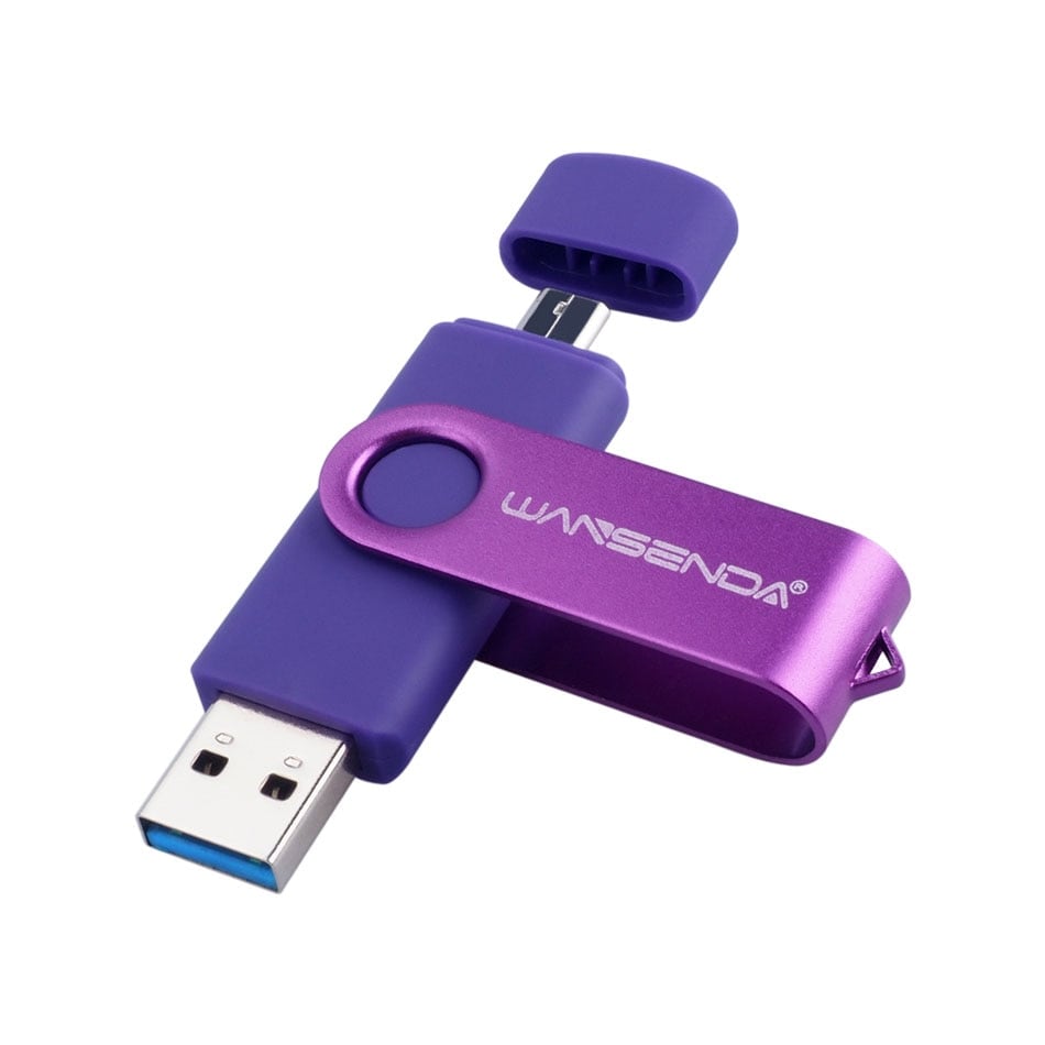 Flash Drive Wansenda USB 3.0 OTG USB For SmartPhone/Tablet/PC Black 64 GB - 7
