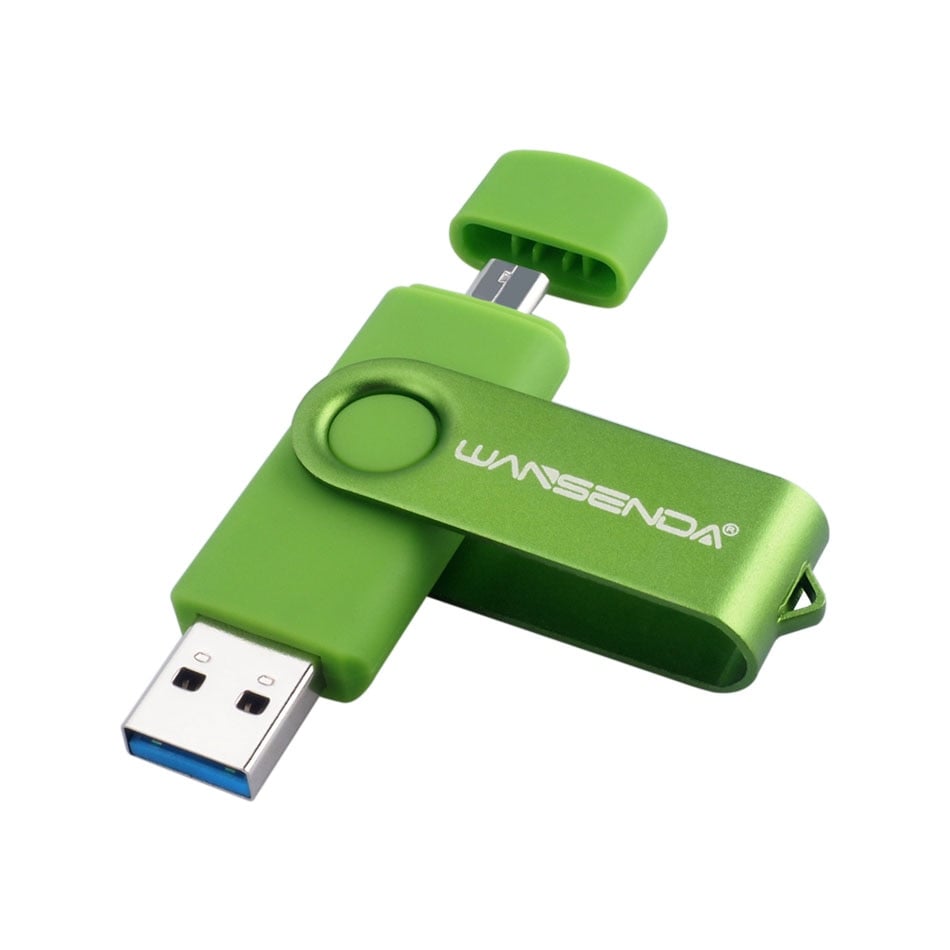 Flash Drive Wansenda USB 3.0 OTG USB For SmartPhone/Tablet/PC Black 64 GB - 8