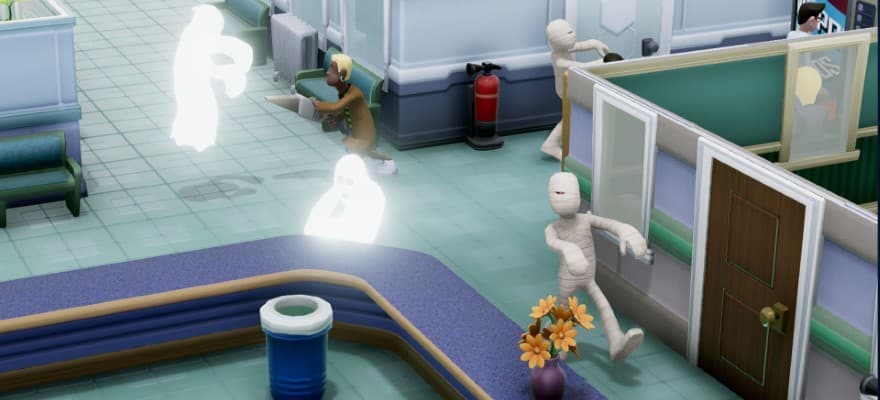 Ghosts in Two Point Hospital video game