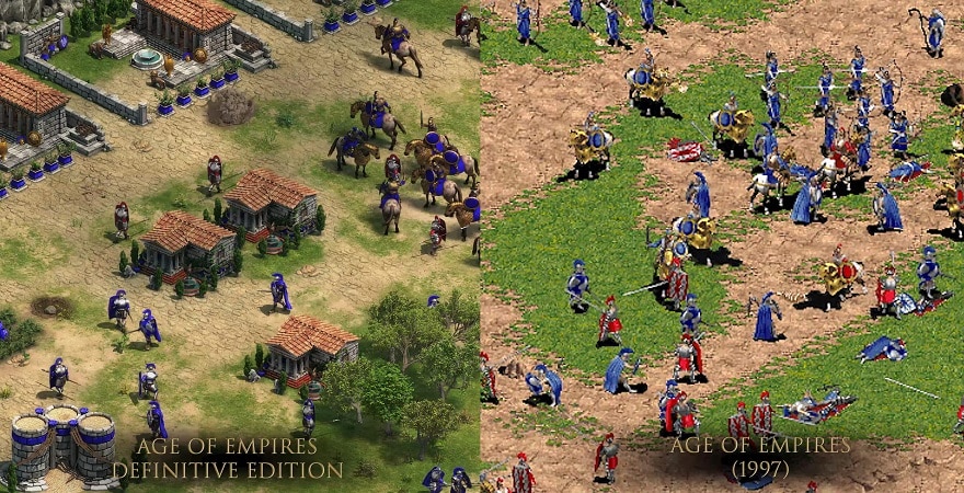 Age of Empires Comparison old and new
